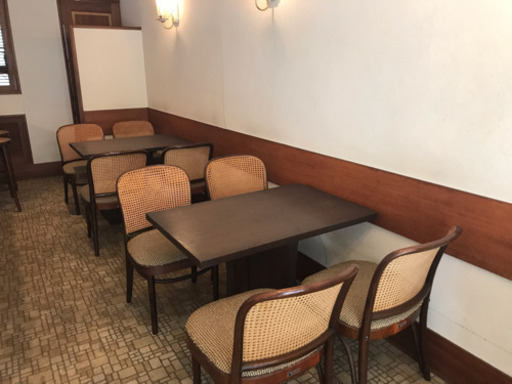 アンティークレトロ テーブル&チェア セット（マルニ木工）