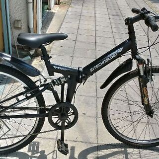 6段変速 折り畳み自転車 マウンテンバイクタイプ