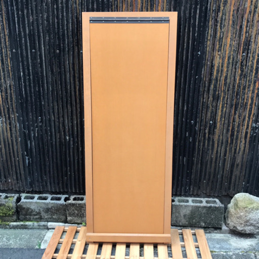 天然木スタンドミラー 大#姿見