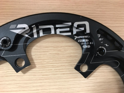 RIDEA リデア ミニベロ用楕円チェーンリング POWER RING　56T ５アーム用ガード付き