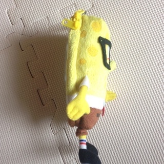 【美品】スポンジボブ ぬいぐるみ スマホケース スマホポーチ 小物入れ ポーチ マスコット キャラクター アニメの画像