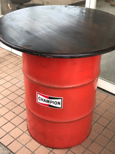 ドラム缶 バーテーブル センターテーブル 飾り棚などに！
