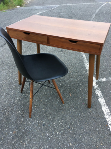 ⭐️ 超美品 ライティングデスクウォールナット チェアセット