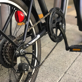 極上品！HUMMER マットブラック 20インチ ビーチクルーザー 6段変速！