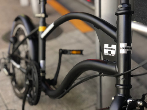 極上品！HUMMER マットブラック 20インチ ビーチクルーザー 6段変速！