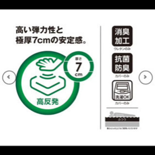 ニトリ高反発マットレストッパーの画像