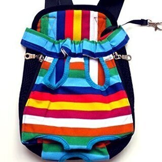 新品 レインボー Ｓサイズ ペット用品 おでかけ リュック 抱っ...
