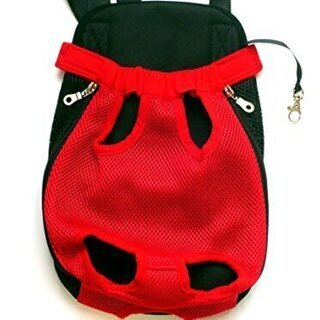 新品 レッド Mサイズ ペット用品 おでかけ リュック 抱っこバ...