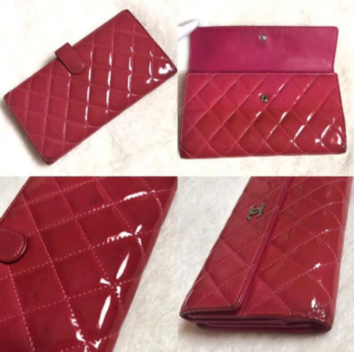 CHANEL シャネル 長財布 正規品 マトラッセ レディース ピンク
