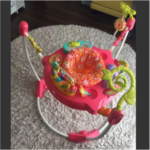 フィッシャープライス レインフォレスト ジャンパルー ピンクフラワー