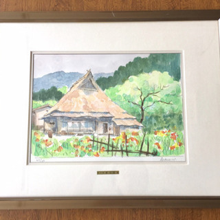 絵画【洛北五月】渡辺定雄