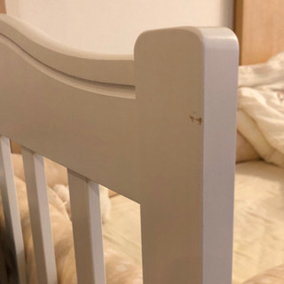 日本製ベビーベッド プロヴァンス ホワイト 石崎家具の画像