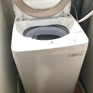 SHARP 洗濯機 2017年製 7kg ES-KS70T-N 中古