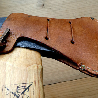 ハスクバーナ手斧38cm用 フルヘッドカバー新品・リメイク品　キャンプ　薪割りの画像