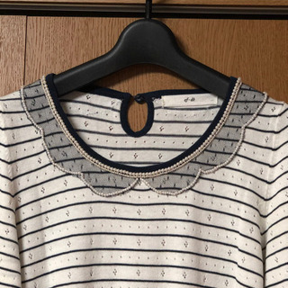 引取りなら無料。春夏用サマーニット。七分袖。の画像