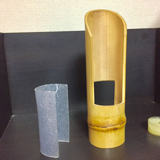 竹のキャンドルホルダーの画像