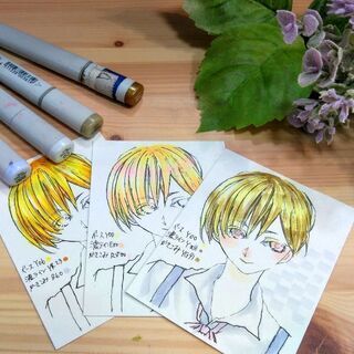 8月24日開催　コピックで金髪キャラを描こう!