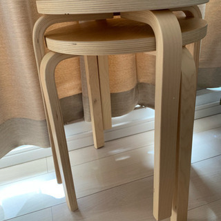 こちらは終了していますIKEA FROSTA スタッキング スツール 2脚セットの画像