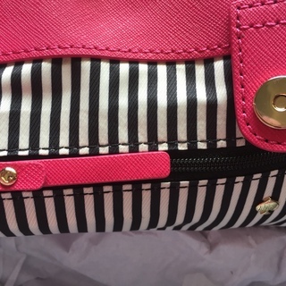 新品未使用【kate spade new york ケイト・スペード】トートバッグ スウィーハートピンク ナイロンxコーティングレザーの画像