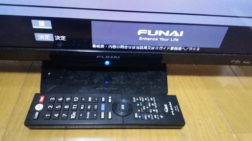 FUNAI　24型　液晶テレビ　２０１８年製　きれいに映ります