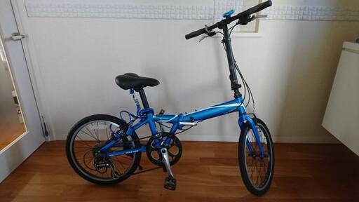 折り畳み自転車　あさひ　アルブレイズ　208・F　20インチ　ブルー　8段変速