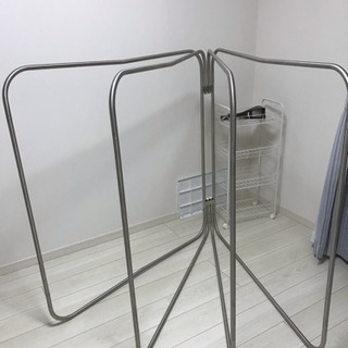 洗濯干し コンパクトにたためます。