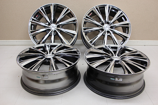 Weds Leonis ウェッズ レオニス 18×7J  +47? 5H PCD 100 アルミホイール 4本 プリウス等 (8UA301YGGskx)