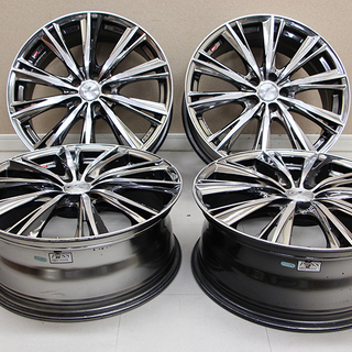 Weds Leonis ウェッズ レオニス 18×7J  +47? 5H PCD 100 アルミホイール 4本 プリウス等 (8UA301YGGskx)