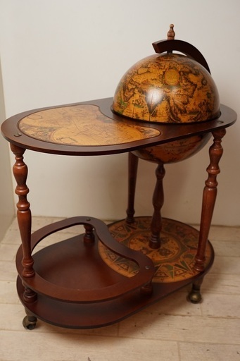 地球儀バーワゴン ワインワゴン カクテルワゴン イタリア製
