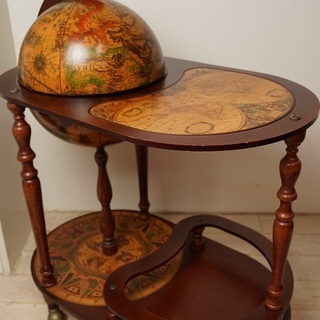 地球儀バーワゴン ワインワゴン カクテルワゴン イタリア製の画像