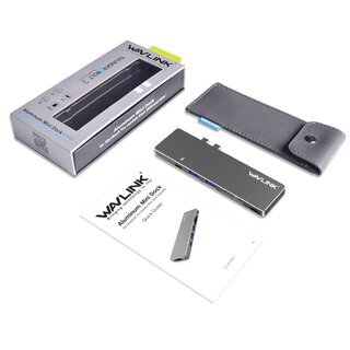 ★MacBook Pro 2015～ Wavlink USB C Hub Type C adapter USB Cハブ グレー★の画像