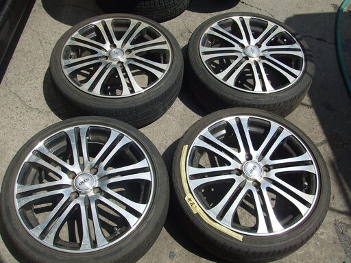 軽、社外アルミ、１６インチ　165/45R16　４本セット