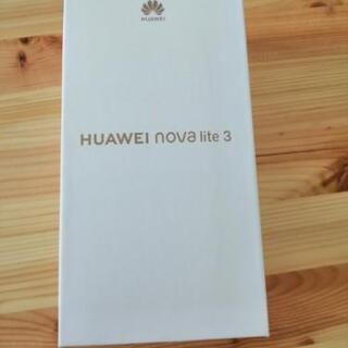 【未開封品　SIMフリー　Huawei　novalite 3