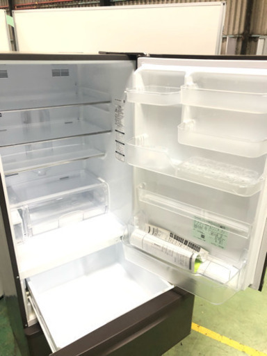 美品！大幅値下げしました！３ドア冷蔵庫　エコナビ搭載　パナソニック　315L　シルキーブラウン★送料・設置無料地域あります！★　♪二人