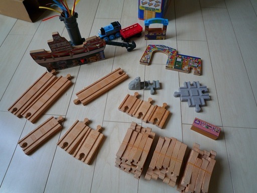 木製レール　トーマスと花火でお祝いセット