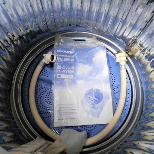 トラック貸出可 SHARP シャープ 8.0kg 全自動洗濯機 ES-GV80M-P 2013年製