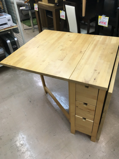 【人気商品】IKEA イケア NORDEN ノールデン ゲートレッグテーブル バーチ 伸長式テーブル バタフライテーブル