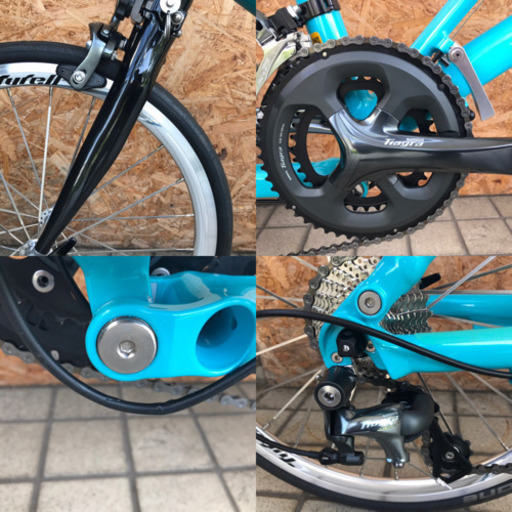 美車 TYRELL タイレル FX TIAGRA 軽量ミニベロ フォールディングバイク