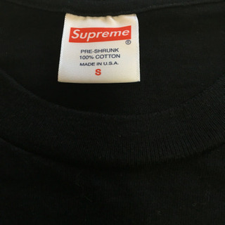 【中古美品】シュプリーム tee チェア 黒 サイズＳの画像