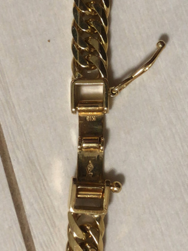 K18YG 6面ダブル 喜平 ネックレス