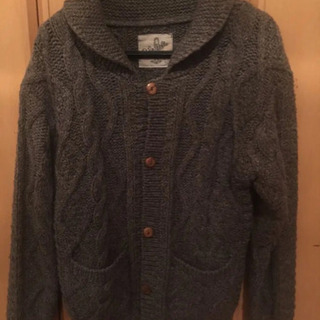 美品 RIPE DUDE グレー ニットカーディガン 