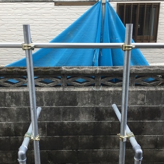 自作のけんすい用鉄棒の画像