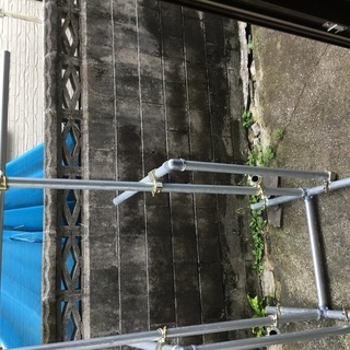自作のけんすい用鉄棒の画像