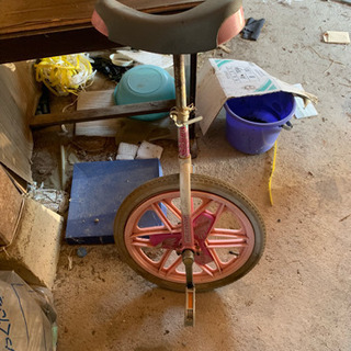 子供が乗っていた一輪車