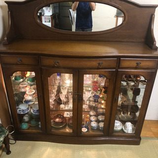 HAMAMOTO 浜本工芸 ショーケース 飾り棚 什器 リビング収納 ダウン