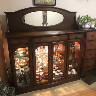 HAMAMOTO 浜本工芸 ショーケース 飾り棚 什器 リビング収納 ダウン