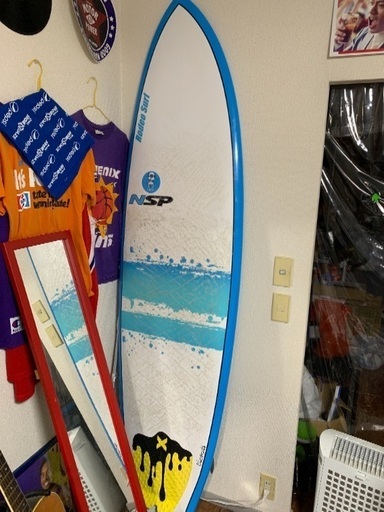 7.4フィート サーフボード  リッシュコードとケース付き