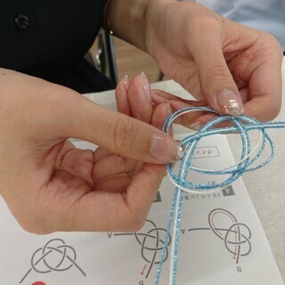 水引アクセサリーワークショップの画像