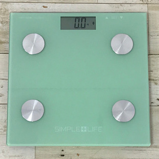 体脂肪計付きデジタルヘルスメーター グリーン #体重計