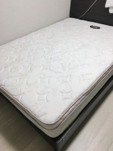 ダブルベッド フレーム&マットレス